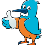 Eisvogel-Mann-Daumen-hoch